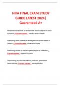 NIFA FINAL EXAM STUDY GUIDE LATEST 2024| Guaranteed A+ 