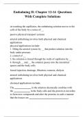 Embalming II&colon; Chapter 12-14  Questions With Complete Solutions