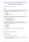 BIOL 4374&vert; CELL BIOLOGY EXAM QUESTIONS WITH 100&percnt; CORRECT ANSWERS 2024 SCORED A&plus;