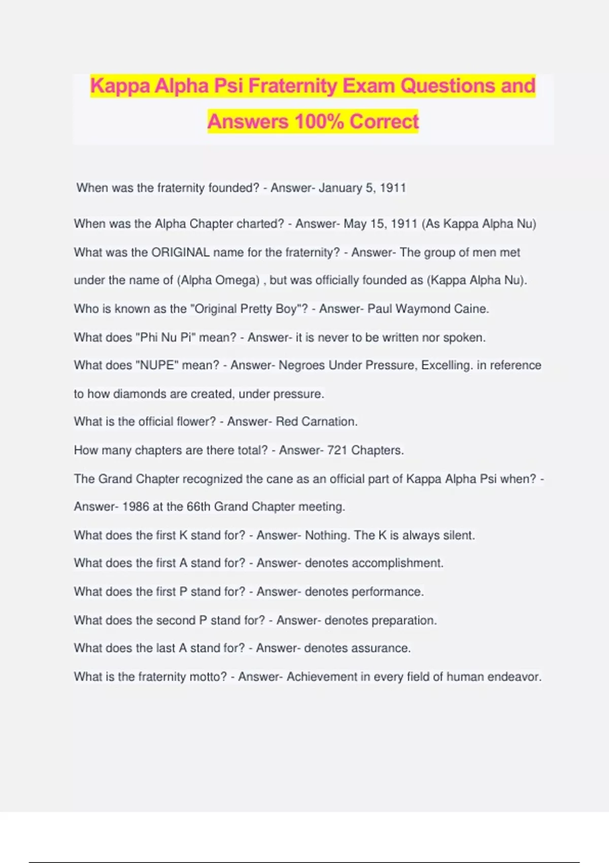 kappa-alpha-psi-fraternity-exam-questions-and-answers-100-correct