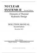 Solutions for Nuclear Systems Volume II, 2nd Edition Todreas (All Chapters included)