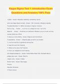 Kappa Sigma Test 1&colon; Introduction Exam Questions and Answers 100&percnt; Pass