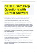 NYREI Exam Prep Questions with Correct Answers (1)