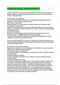 Pharmacology Assessment A &lbrace;Questions With 100&percnt; Correct Answers&rcub; &lpar;Verified by Experts&rpar;