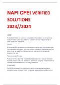 NAFI CFEI VERIFIED  SOLUTIONS 2023//2024