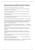 Demonstration and Research Pest Control