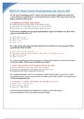 HESI LPN Pharm Practice Exam Questions and Answers 2024.