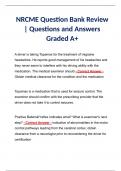 NRCME Question Bank Review | Questions and Answers Graded A+
