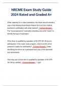 NRCME Exam Study Guide 2024 Rated and Graded A+