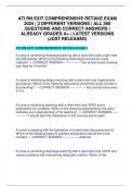 ATI RN EXIT COMPREHENSIVE RETAKE EXAM 2024 &vert; 2 DIFFERENT VERSIONS &vert; ALL 360 QUESTIONS AND CORRECT ANSWERS &vert; ALREADY GRADED A&plus; &vert; LATEST VERSIONS &lpar;JUST RELEASED&rpar;
