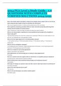 2024 PGA Level 3 Study Guide - 3&period;0 QUESTIONS WITH COMPLETE VERIFIED SOLUTIONS 2024&sol;2025