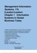 Management Information Systems&comma; 17e &lpar;Laudon&sol;Laudon&rpar;   Chapter 1   Information Systems in Global Business Today 