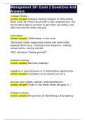 Management 301 Exam 2 Questions And Answers 