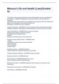 Missouri Life and Health &lpar;Law&rpar;&lpar;Graded A&rpar;