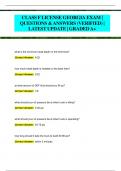 CLASS F LICENSE GEORGIA EXAM &vert;  QUESTIONS & ANSWERS &lpar;VERIFIED&rpar; &vert;  LATEST UPDATE &vert; GRADED A&plus;