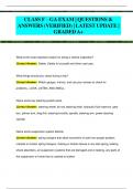 CLASS F &ndash; GA EXAM &vert; QUESTIONS &  ANSWERS &lpar;VERIFIED&rpar; &vert; LATEST UPDATE &vert;  GRADED A&plus; 