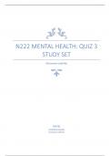 N222 MENTAL HEALTH: Quiz 3 Study Set