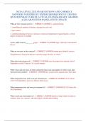 NETA LEVEL 2 EXAM QUESTIONS AND CORRECT  ANSWERS VERIFIED BY EXPERTS&vert;FREQUENTLY TESTED  QUESTIONS&vert;ACCURATE ACTUAL EXAM&vert;ALREADY GRADED  A&plus;&vert;GUARANTEED PASS&vert;LATEST UPDATE