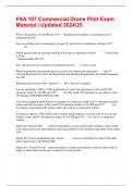 FAA 107 Commercial Drone Pilot Exam Material &vert; Updated 2024&sol;25