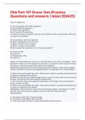 FAA Part 107 Drone Test &lpar;Practice Questions and answers &vert; latest 2024&sol;25&rpar;