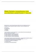   Milady Esthetics comprehensive more accurate&sol;latest update&sol;Grade A&plus; Assured&period; 