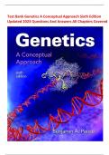 Test Bank Genetics A Conceptual Approach Sixth Edition Updated 2023 Questions And Answers All Chapters Covered