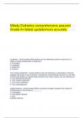  Milady Esthetics comprehensive assured Grade A+/latest update/more accurate.