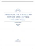 Florida Certification Board Certified Recovery Peer Specialist Exam