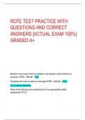 RCFE TEST PRACTICE WITH  QUESTIONS AND CORRECT  ANSWERS &lbrack;ACTUAL EXAM 100&percnt;&rsqb;  GRADED A&plus;