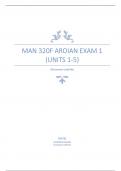 Man 320f Aroian Exam 1 (Units 1-5)