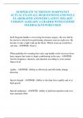 SEMPER FIT NUTRITION MARINENET ACTUAL EXAM ALL 80 QUESTIONS AND WELL ELABORATED ANSWERS LATEST 2024-2025 VERSION ALREADY A GRADED WITH EXPERT FEEDBACK&vert;NEW&vert;REVISED