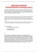 NURS 6501 ADVANCED PATHOPHYSIOLOGY Knowledge Check 2
