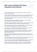 QAL Laws and Regs Ch3 Exam Questions and Answers