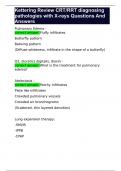 Kettering Review CRT&sol;RRT diagnosing pathologies with X-rays Questions And Answers 