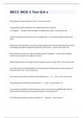 BECC MOD 2 Test Q A s questions and answers rated A&plus; 2024