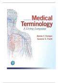 Test Bank For Medical Terminology A Living Language, 7th Edition By Fremgen, Frucht
