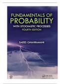 Test Bank For Fundamentals of Probability With Stochastic Processes, 4th Edition By Saeed Ghahramani