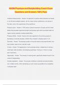 NASM Physique and Bodybuilding Coach Exam Questions and Answers 100&percnt; Pass