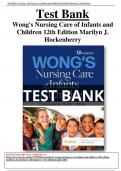 Test Bank for Wong’s Nursing Care of Infants and Children 12th Edition by Marilyn J. Hockenberry,Elizabeth A. Duffy, Karen Gibbs