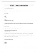 TEAS 7 Math Practice Test Questions and answers latest update 