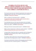 FLORIDA STATUES&comma; RULES AND  REGULATIONS COMMON TO ALL LINES &lpar;4&rpar; EXAM LATEST UPDATE 2023-2024 QUESTIONS  AND CORRECT ANSWERS RATED A&plus;