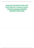 NURS 6501 ADVANCED PATHO CASE  STUDY &lpar;Women&rsquo;s and Men&rsquo;s Health &ndash; STDs&rpar; DR &period;Champman WALDEN  UNIVERSITY &lpar;NOV 2023&rpar;