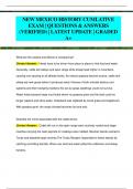 NEW MEXICO HISTORY CUMLATIVE  EXAM &vert; QUESTIONS & ANSWERS  &lpar;VERIFIED&rpar; &vert; LATEST UPDATE &vert; GRADED  A&plus;
