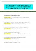 NM HISTORY CHAPTER FOUR EXAM |  QUESTIONS & ANSWERS (VERIFIED) |  LATEST UPDATE | GRADED A+