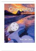 Test Bank For Introduction to Chemistry, 5th Edition By Richard Bauer, James Birk, Pamela Marks