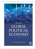 Test Bank For Global Political Economy Theory and Practice, 7th Edition By Cohn, Theodore (Routledge)