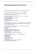 CCM-Case Management Process Questions and Answers Graded A&plus;