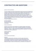 CCM PRACTICE ABI QUESTIONS AND ANSWERS FULLY SOLVED