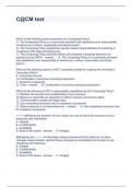 C&commat;CM test Questions and Answers 100&percnt; CORRECT 2024
