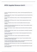 BTEC Applied Science Unit 5